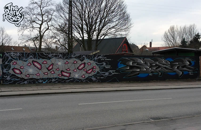 Everything Must Go. Dancing With Ghosts. Beskidt i Kanten made by Avelon 31 and Se2 - The Dark Roses - Christiania, Copenhagen, Denmark 15. February 2018